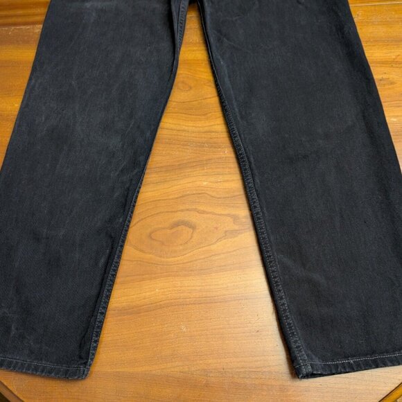 Vintage Levis 550 Jeans Mens 36x33 Black Denim Relaxed Fit Tapered Leg 2001 Y2K - Picture 12 of 14